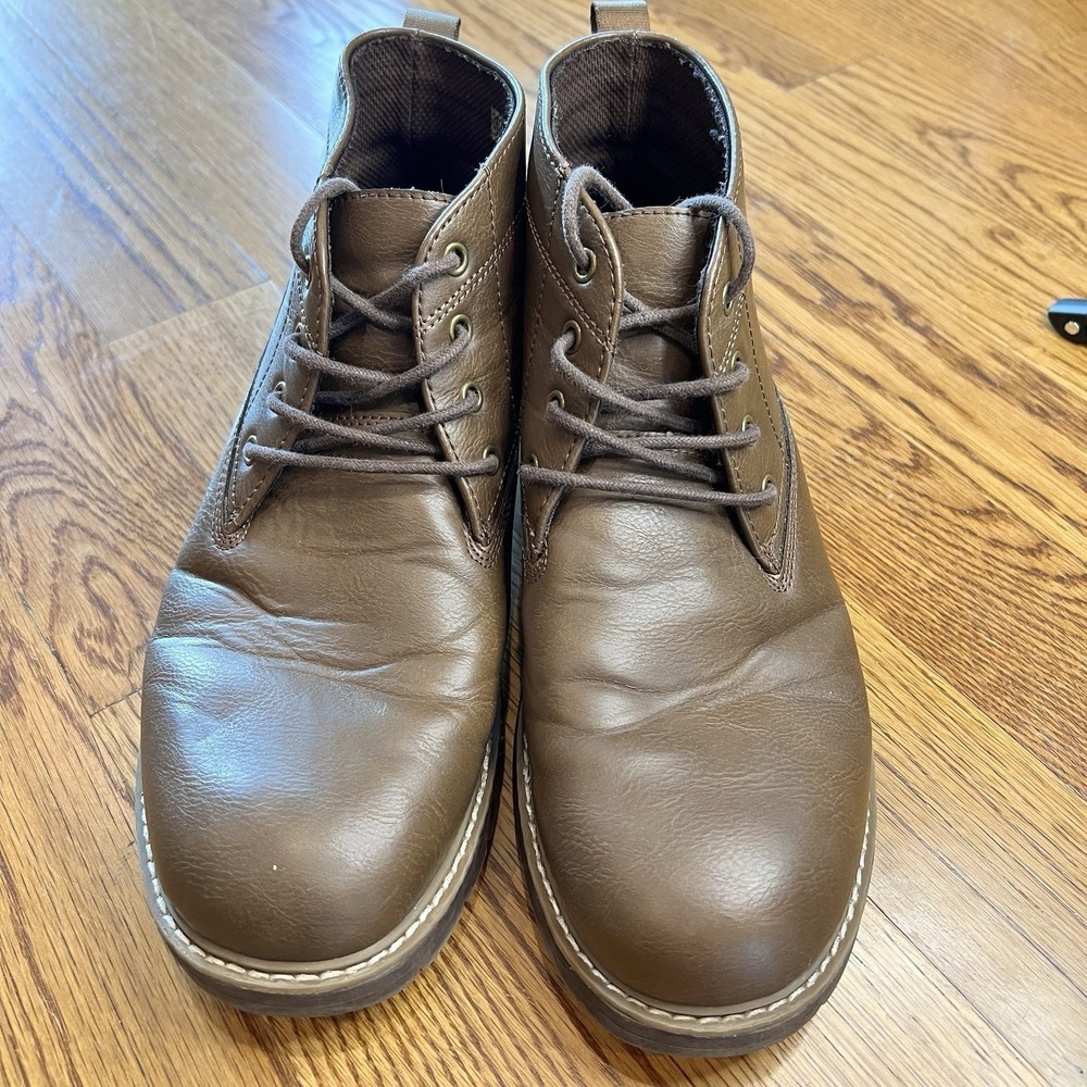 Portland Boot Company Mens Brown Chukka Boots Lace Up Size 11 MNPLASHFM001E